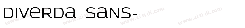 Diverda Sans字体转换